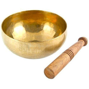 Handbeaten Singing Bowl - 7.75 in. w/Cushion