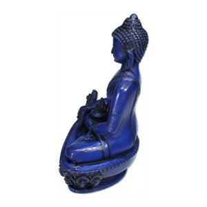 Medicine Buddha Blue Resin - 5.5 in