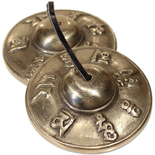 Load image into Gallery viewer, Om Mani Tibetan Tingsha - 3 Metal
