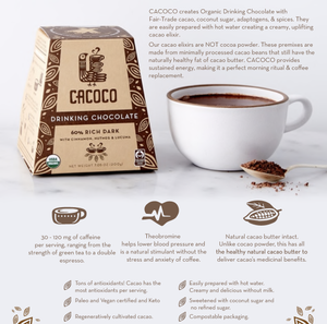 Cacoco Ceremonial Drinking Chocolate - 60% Rich Dark