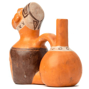 Huaco Silbador-Peruvian Whistling Vessel - Shaman
