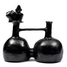 Load image into Gallery viewer, Huaco Silbador-Peruvian Water Whistling Vessel - Shaman with Vessel
