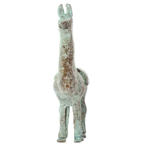 Llama Statue Brass-4 in
