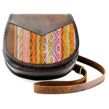 Load image into Gallery viewer, Bolivian Leather &amp; Aguayo Shoulder Bag
