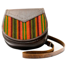 Load image into Gallery viewer, Bolivian Leather &amp; Aguayo Shoulder Bag

