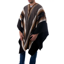 Load image into Gallery viewer, Alpaca Wool Poncho - Road to Huancayo
